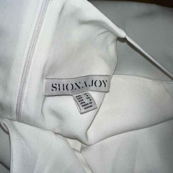 NWOT Shona Joy Core High Neck Ruched Dress - Picture 6 of 7